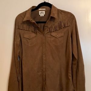 Ariat Micro Suede Fringe Shirt